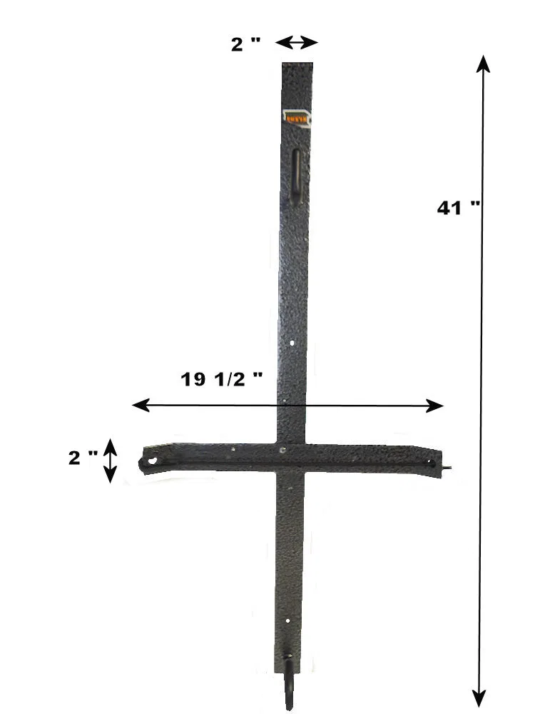 RA-4 – RACK'EM MFG Tool Organizer, Bolt-On Mount To Closed Trailer Holds 1 Backpack Blower Black/ Gray Steel